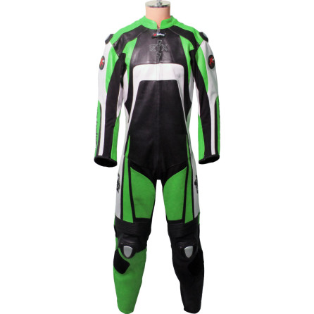 RTX Raptor Pro Green Motorcycle Racing Leather Suit