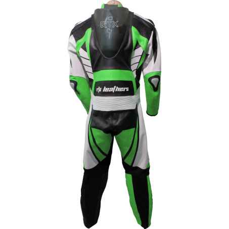 RTX Raptor Pro Green Motorcycle Racing Leather Suit