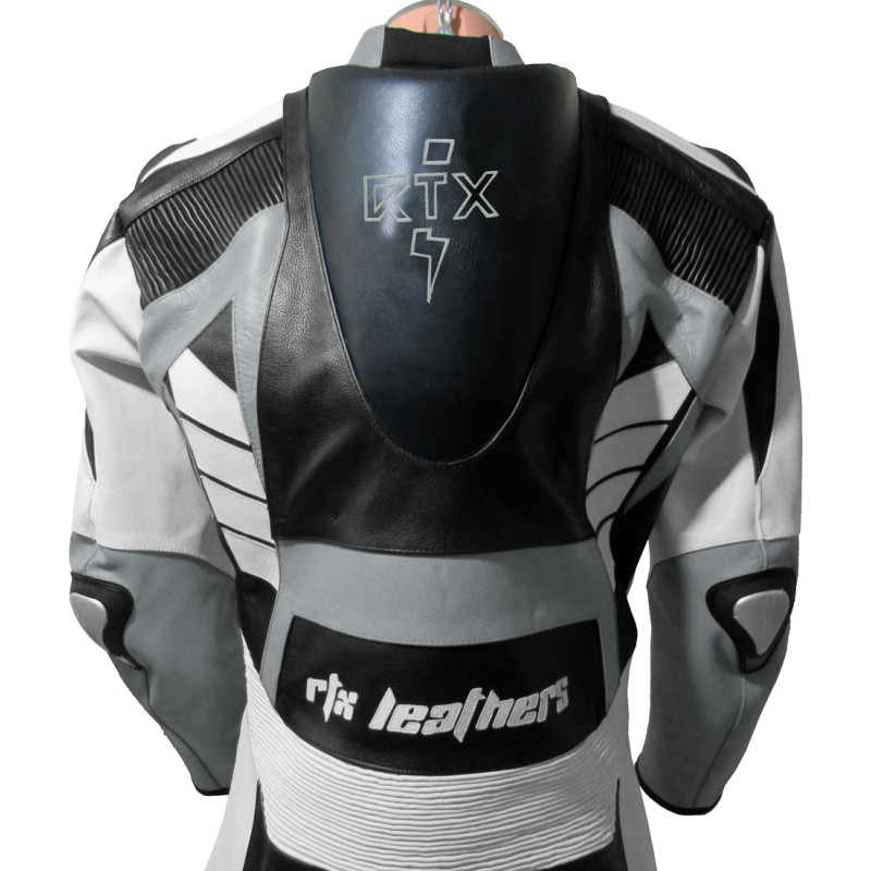 Raptor Grey Motorcycle Racing Leather Suit