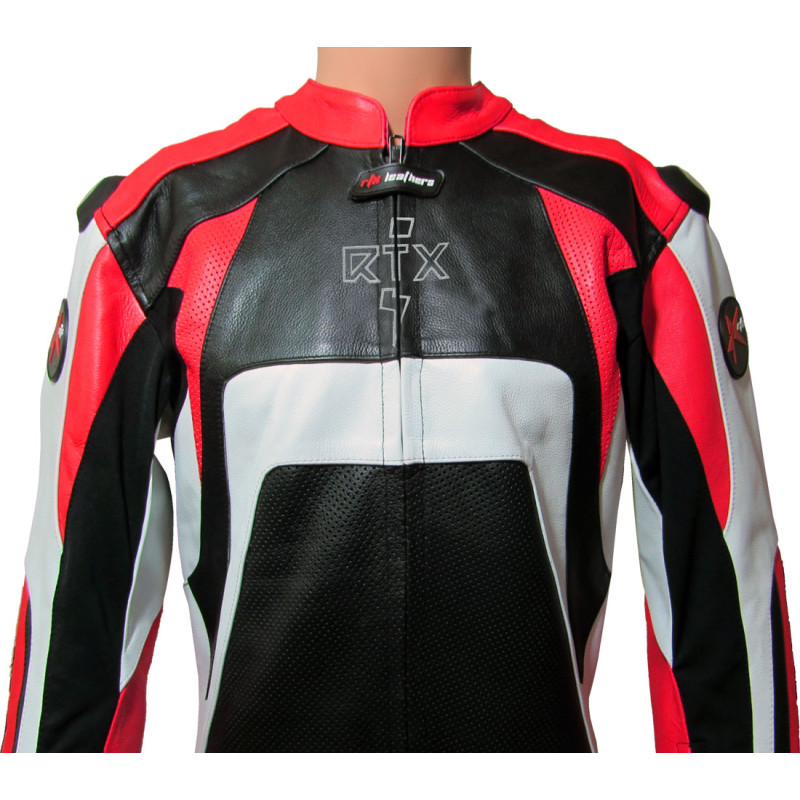 Raptor Red Motorcycle Racing Leather 1Pc Suit