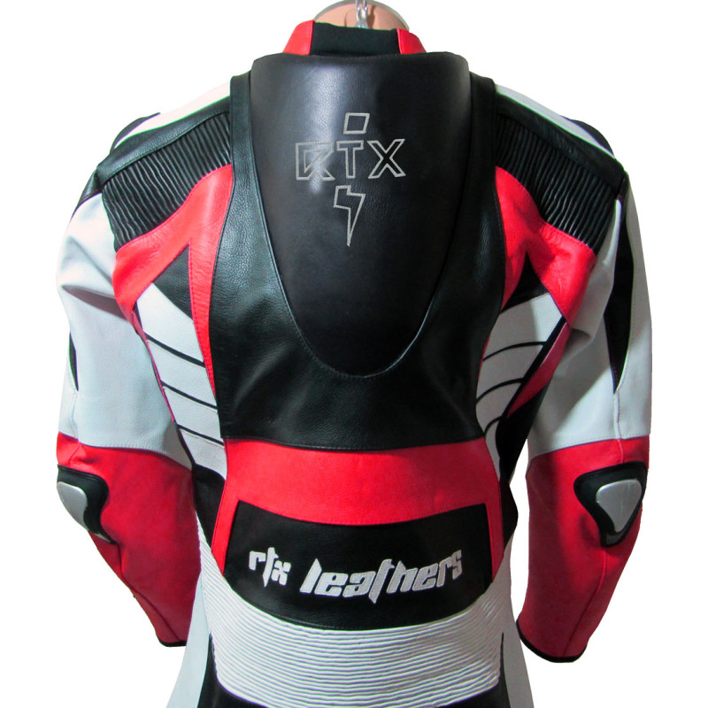 Raptor Red Motorcycle Racing Leather 1Pc Suit