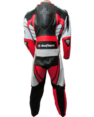 Raptor Red Motorcycle Racing Leather 1Pc Suit