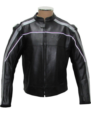 Vintage Retro Classic Black Leather Motorcycle Jacket