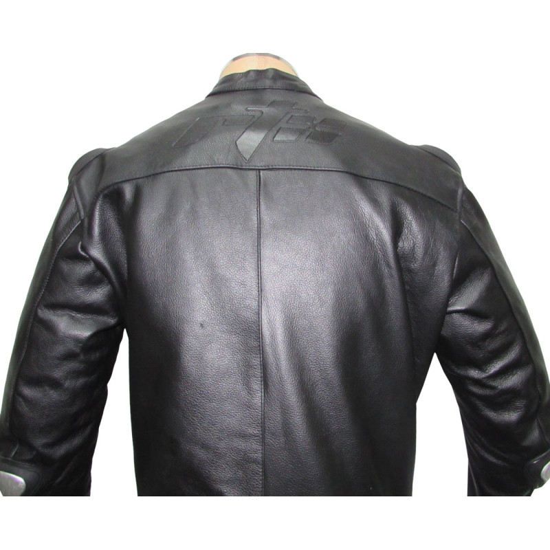 Vintage Retro Classic Black Leather Motorcycle Jacket