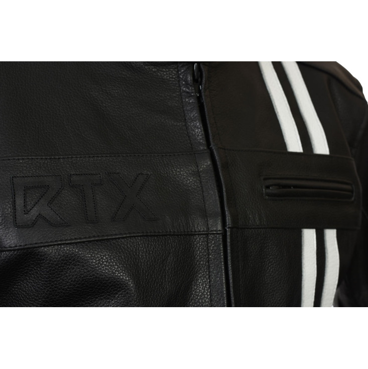 RTX Retro Black Leather Jacket