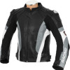 RSV Grey Sports Biker Leather Motorcycle Jacket