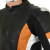 RSV Orange Sports Biker Leather Motorcycle Jacket