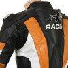 RSV Orange Sports Biker Leather Motorcycle Jacket