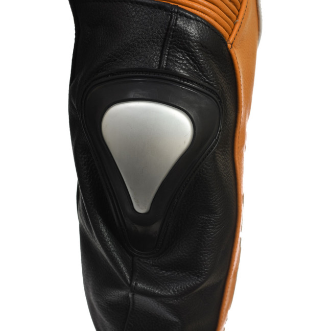 RSV Orange Sports Biker Leather Motorcycle Jacket