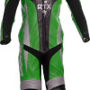 RTX Xtreme Green One Piece Motorbike Leather Suit