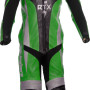 RTX Xtreme Green One Piece Motorbike Leather Suit