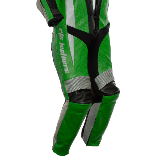 RTX Xtreme Green One Piece Motorbike Leather Suit