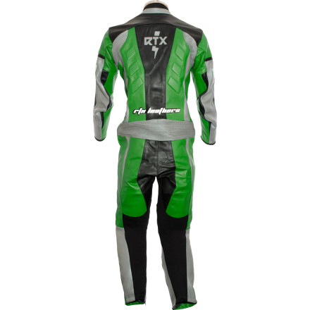 RTX Xtreme Green One Piece Motorbike Leather Suit