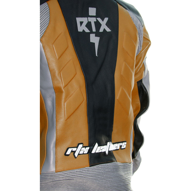 RTX Xtreme Orange One Piece Motorbike Leather Suit