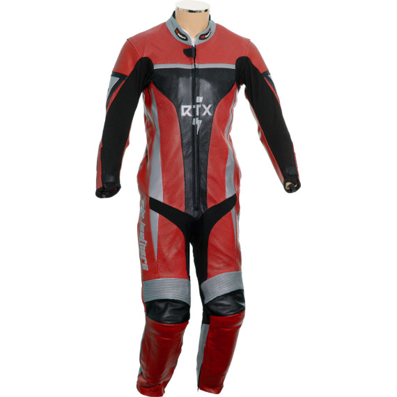 RTX Xtreme Red One Piece Motorbike Leather Suit