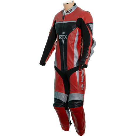 RTX Xtreme Red One Piece Motorbike Leather Suit