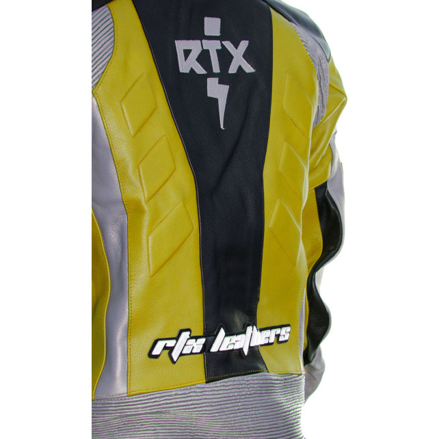 RTX Xtreme Yellow One Piece Motorbike Leather Suit
