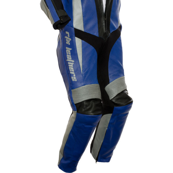 RTX Xtreme Blue One Piece Motorbike Leather Suit