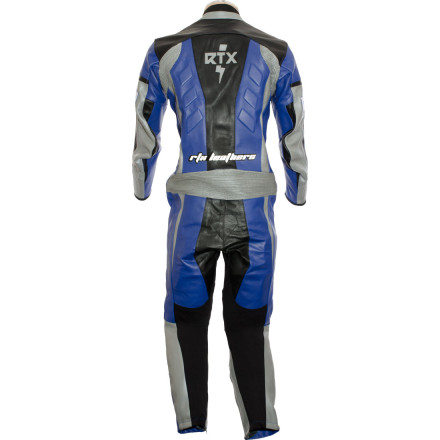 RTX Xtreme Blue One Piece Motorbike Leather Suit