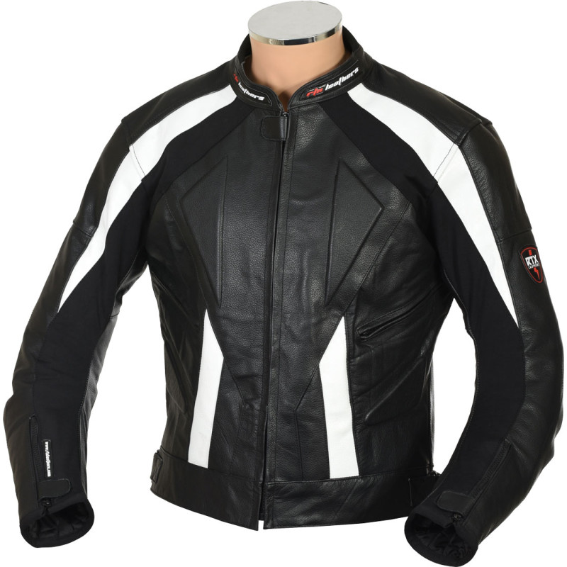 RTX Sports Cruiser Black Biker Leather Jacket - SALE