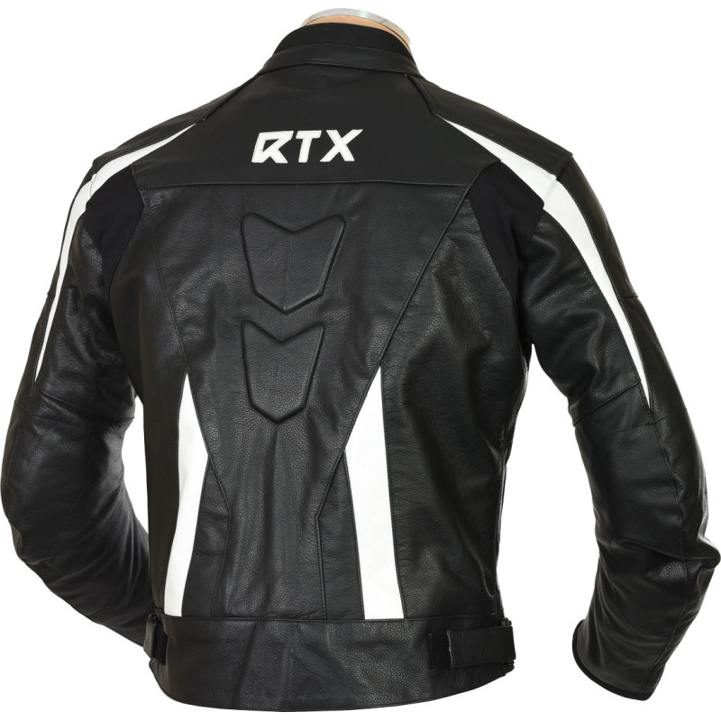 RTX Sports Cruiser Black Biker Leather Jacket - SALE