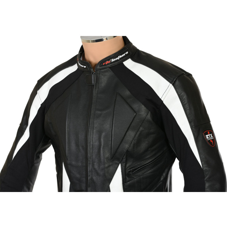 RTX Sports Cruiser Black Biker Leather Jacket - SALE