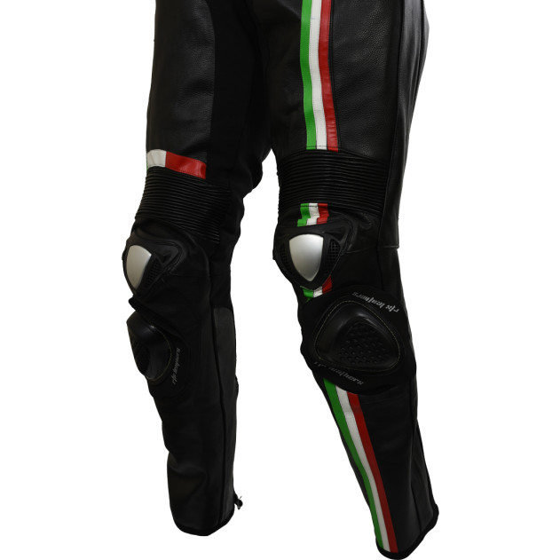 RTX Panther Italia Black Leather Race Leather 1Pc SUIT