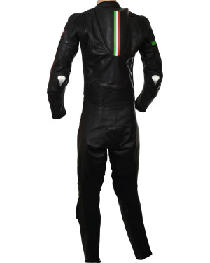 RTX Panther Italia Black Leather Race Leather 1Pc SUIT