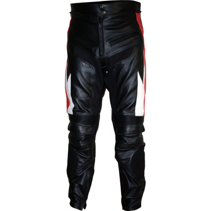 RTX Transformer Red Leather Motorcycle Trouser