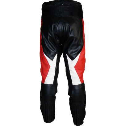 RTX Transformer Red Leather Motorcycle Trouser
