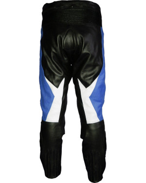 RTX Transformer Blue Leather Motorcycle Trouser