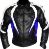 RTX Transformer Blue Leather Motorcycle Jacket