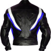 RTX Transformer Blue Leather Motorcycle Jacket