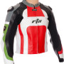 RTX Classic Tri Colour Leather Motorcycle Jacket