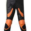RTX Venom Orange & Black Leather Motorcycle Trouser Pant
