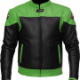 RTX Venom Green Leather Motorcycle Jacket 