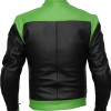 RTX Venom Green Leather Motorcycle Jacket 