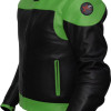 RTX Venom Green Leather Motorcycle Jacket 