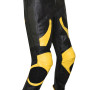 RTX Venom Yellow & Black Leather Motorcycle Trouser Pant
