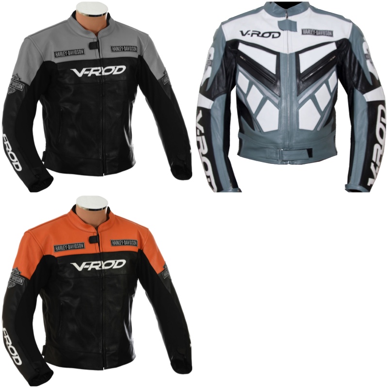 Custom Made HARLEY Leather Motorbike Jacket
