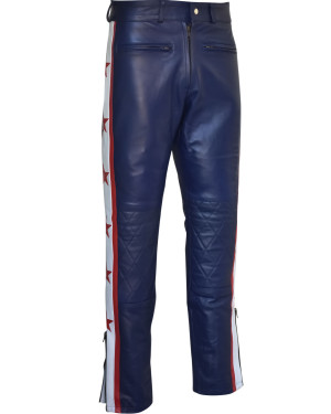 Evel Legendary Wembley Blue Premium Full Leather Trouser