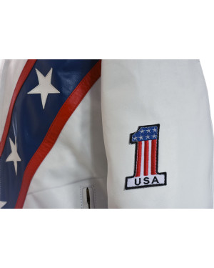 Evel The Legendary Daredevil White Premium Full Leather Jacket