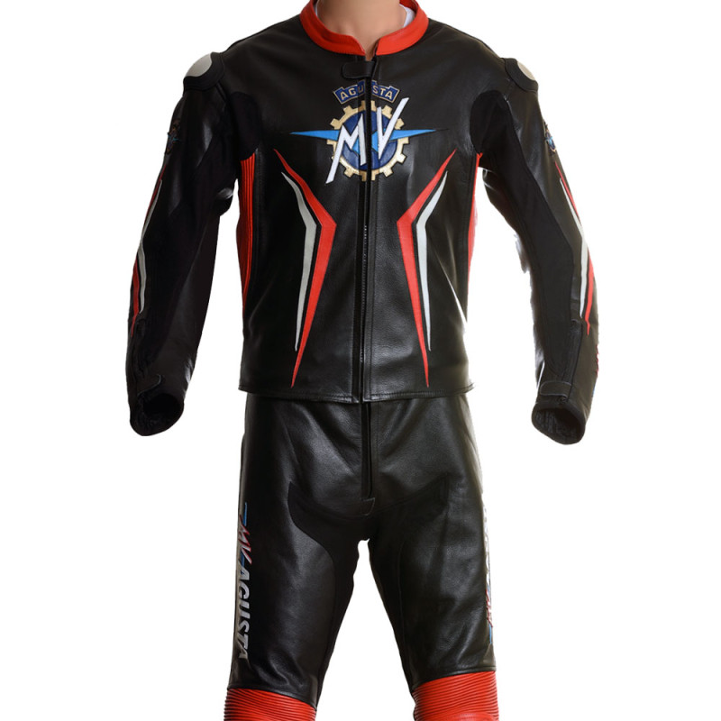 MV Agusta Corse Classic Race Replica Motorcycle Leather Suit