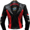 MV Agusta Corse Red & Black leather Biker Jacket