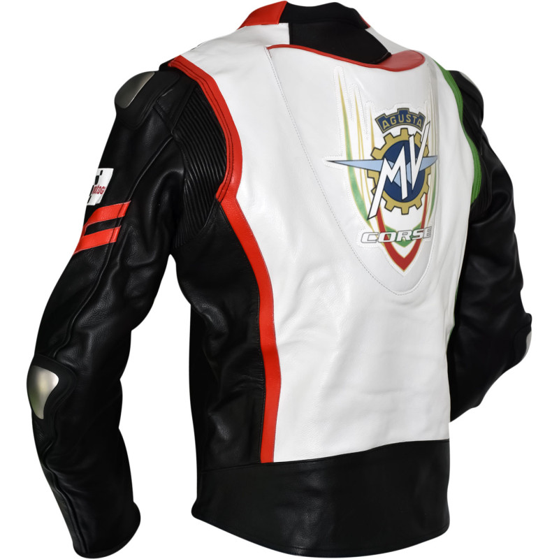 MV Agusta Corse Italia Edition Sports Leather Armoured Biker Jacket