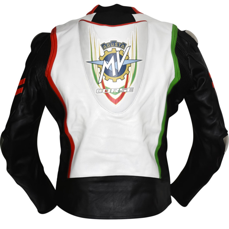 MV Agusta Corse Italia Edition Sports Leather Armoured Biker Jacket