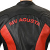 MV Agusta Corse Red & Black leather Biker Jacket