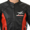 MV Agusta Corse Red & Black leather Biker Jacket