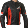 MV Agusta Corse Red & Black leather Biker Jacket