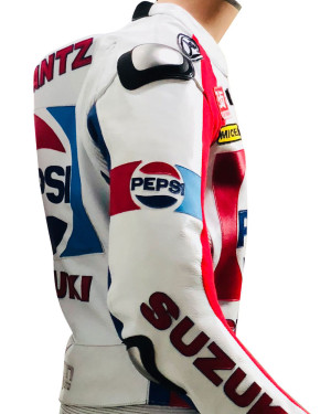 Shwantz Classic Pepsi SUZUKI Limited Edition Motorcycle Race Leathers